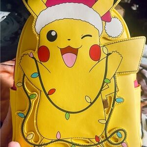 Loungefly Pikachu with Santa Hat Backpack with Real Lights
